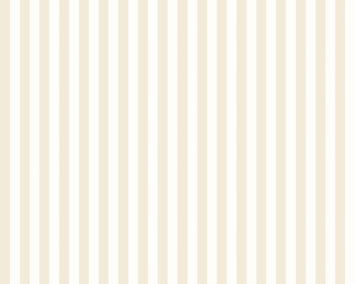 Bold striped wallpaper design by Ohpopsi in chalk white and beige.