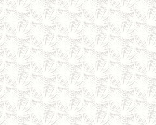 Tropical palm leaf wallpaper in soft grey and white