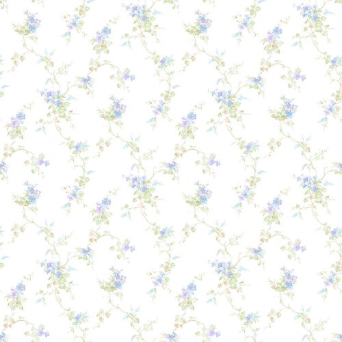 Galerie Pretty Prints Ivy Trail Blue / Purple / Green Wallpaper