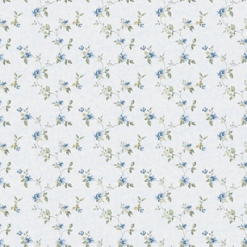 Galerie Pretty Prints Mini Floral Trail Blue & Green Wallpaper