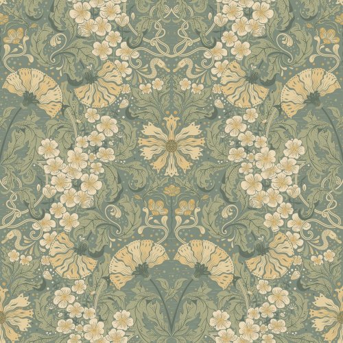 Galerie Öjvind Green Beige Wallpaper