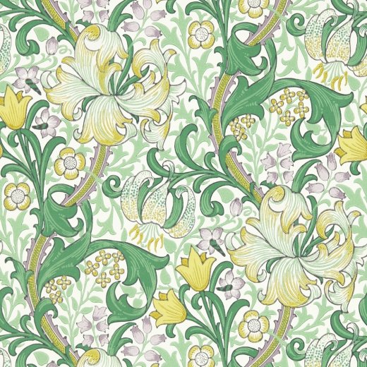 Morris & Co Golden Lily Twister Wallpaper