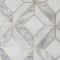 Contour Marble Marquetry White/Rose Gold Wallpaper 103856