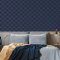 Superfresco Easy Serpentine Navy Wallpaper Room