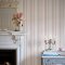 Rachel Ashwell Watercolour Stripe Pink Wallpaper Room