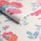 Archive Rose Blue & Pink wallpaper roll showcasing Cath Kidston's vintage floral design with blue-green leaves