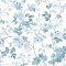 Laura Ashley Yewland Seaspray Wallpaper with delicate floral trails in soft blues and teals on an ivory background