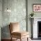 Laura Ashley Josette Sage Green Wallpaper styled in a refined interior, bringing timeless elegance and sophistication to the space