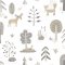 Galerie Country Animals Silver/Grey Wallpaper