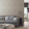 Room with Galerie Eden Rattan Greige wallpaper feature wall