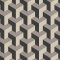 3D geometric wallpaper in grey, black, and cream by Daniel Hechter.