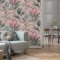 Belgravia Decor Oliana Floral Pink Wallpaper Room