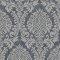 Grandeco Chenille Damask Navy Wallpaper A50101