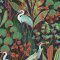 Grandeco Tropical Cranes Blue Wallpaper A63202