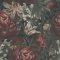 Galerie Antique Floral Motif Red/Green Wallpaper