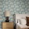 Galerie Floral Vine Light Blue/Sage/White Wallpaper Room