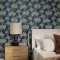 Galerie Floral Vine Dark Blue/Green/White Wallpaper Room