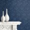 Galerie Tonal Floral Trail Blue Wallpaper Room 2