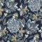 A Street Prints Valdivian Indigo Wallpaper with floral pattern