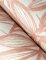 Modern botanical wallpaper in warm coral tones