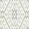 A Street Prints Solola Stone Wallpaper showcasing a soft ikat-inspired pattern in grey and taupe on an off-white background