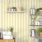 Galerie Awning Stripe Yellow Wallpaper Room