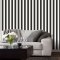 Galerie Awning Stripe Black Wallpaper Room 2