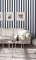 Galerie Awning Stripe Navy Wallpaper Room