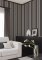 Galerie Formal Stripe Black / Slate / Gold Wallpaper Room