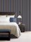 Galerie Formal Stripe Blue / Navy / Gold Wallpaper Room