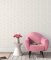 Charming floral wallpaper with pink rose trail design from Galerie Miniatures 2