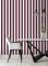 Galerie Awning Stripe Cranberry Wallpaper Room