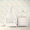 Galerie Farmland Beige/Turquoise Wallpaper Room