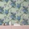 Crown Golden Pheasant Sage Wallpaper Room 2