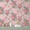 Crown Golden Pheasant Pink Wallpaper Room 2