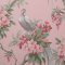 Crown Golden Pheasant Pink Wallpaper featuring a golden pheasant and pink flowers on a pink background