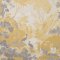 Elegant Landscape Design in Mustard and Grey Wallpaper