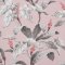 Crown Meridian Parade Pink and Grey Wallpaper showcasing botanical leaf and flower pattern