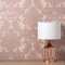 Crown Damask Pink Wallpaper Room