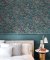 Crown Ditsy Daisies Dark Blue Wallpaper Room 2