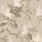 Crown Chestnut Floral Beige Wallpaper