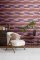 Modern feature wall wallpaper with painterly brushstrokes