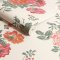 Archive Rose Pink Blooms wallpaper roll showcasing Cath Kidston's vintage floral design.