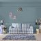 Interior wall painted in Denim Pocket for a soft, sophisticated look