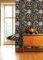 A Street Prints Praslin Black Wallpaper Room